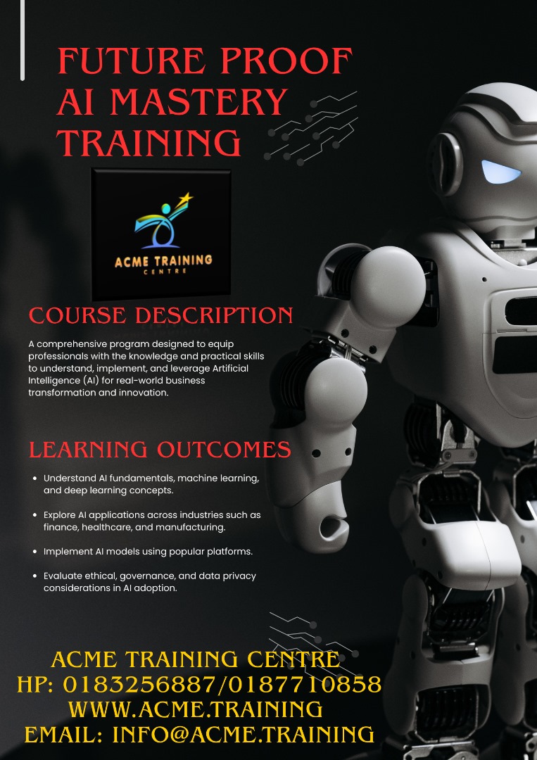 Future Proof AI Mastery Training: Prepare Yourself for the Future